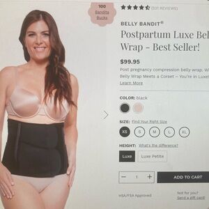 Belly Bandit Luxe Postpartum Belly Wrap